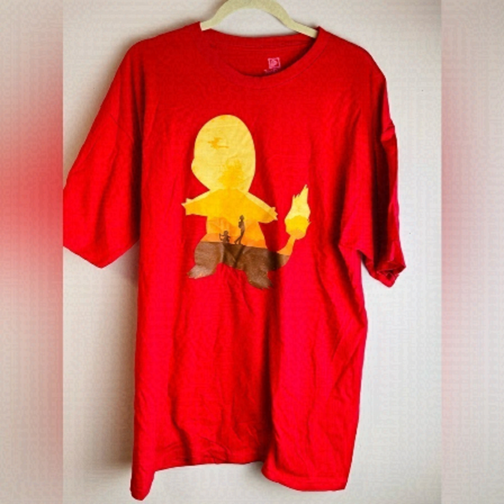 Teefury Red charmander Pokémon tshirt size XL